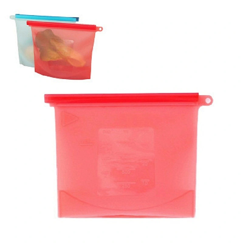 China Big Factory Good Price silicone storage bag fda reusable food stand up in low