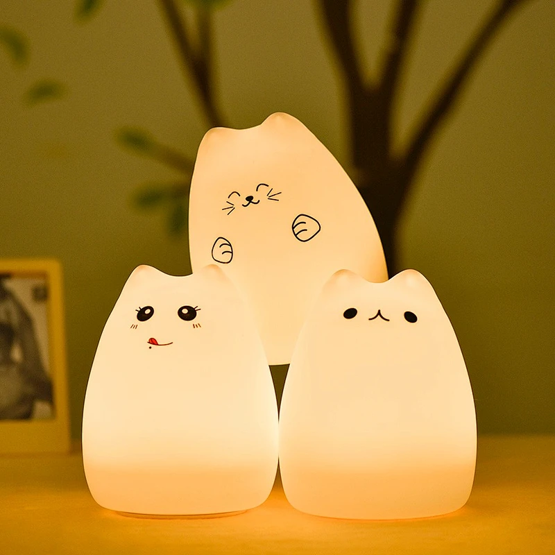 Silicone soft baby light night indoor led night light for kids