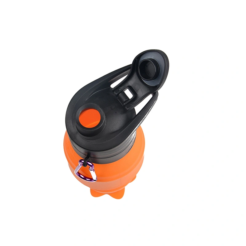 Foldable Leak Proof  Travel Sports Outdoors Easy To Clean and Store Portable Flask FDA Approved  BPA Free Non Toxic