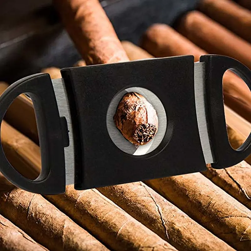 wholesale cheap custom logo stainless steel scissor scissors cigar cutter cutters customized cigar v-cutter