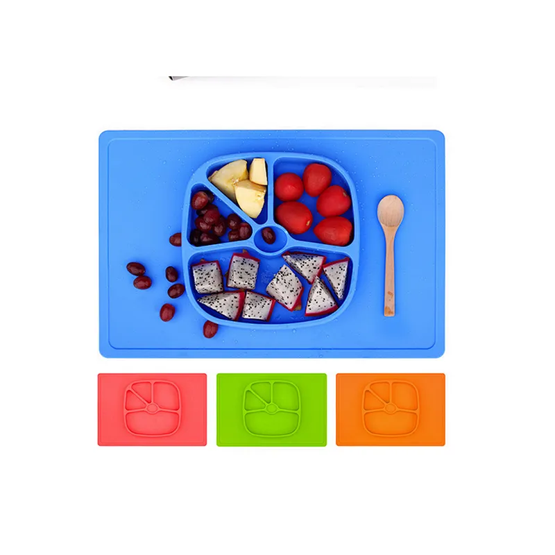 Silicone Placemat kid custom silicone custom plate bpa free