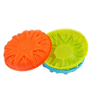 2020 New High Quality Baking Trays Cake Molds Silicone and Sunflower Forms Silicone Cake Pan Non-Stick Tray LFGB FDA