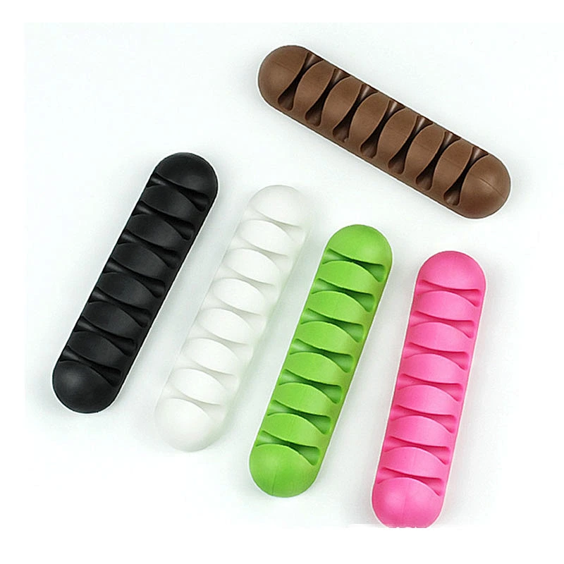 Adhesive Silicone Cable Holders Desk Wire Management Clips Wire Holder