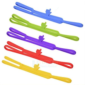 Promotional fashional 3d elastic Silicone bookmark with finger design