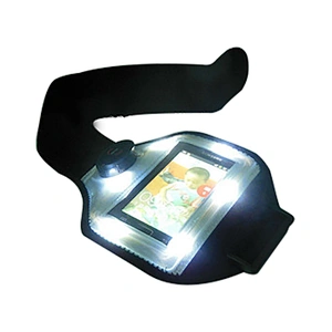 flashing led light armband for mobile phone