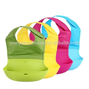 Food Grade Silicone Cute Style Baby Cotton Bib for Baby