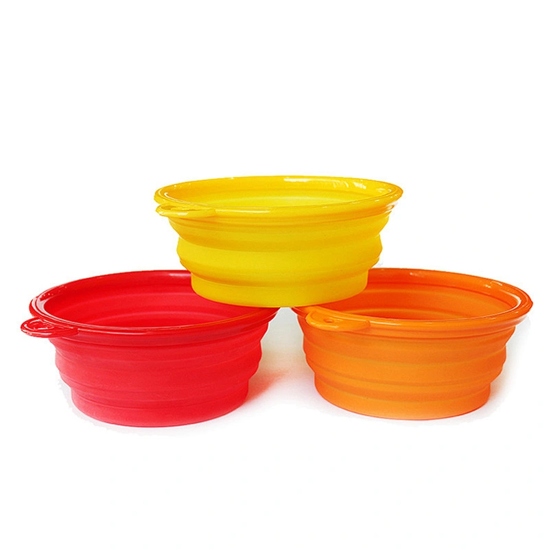Silicone pet dispos slow clear food bowl dog pet food bowl for pet