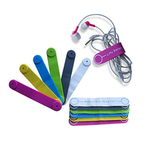 Multifunction M clips Silicone Magnetic Mobile Phone Stand Holder Earphone Cable Tie