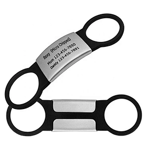 Blank Silicone Metal Tag Stainless Steel Pet Metal Blank Tag
