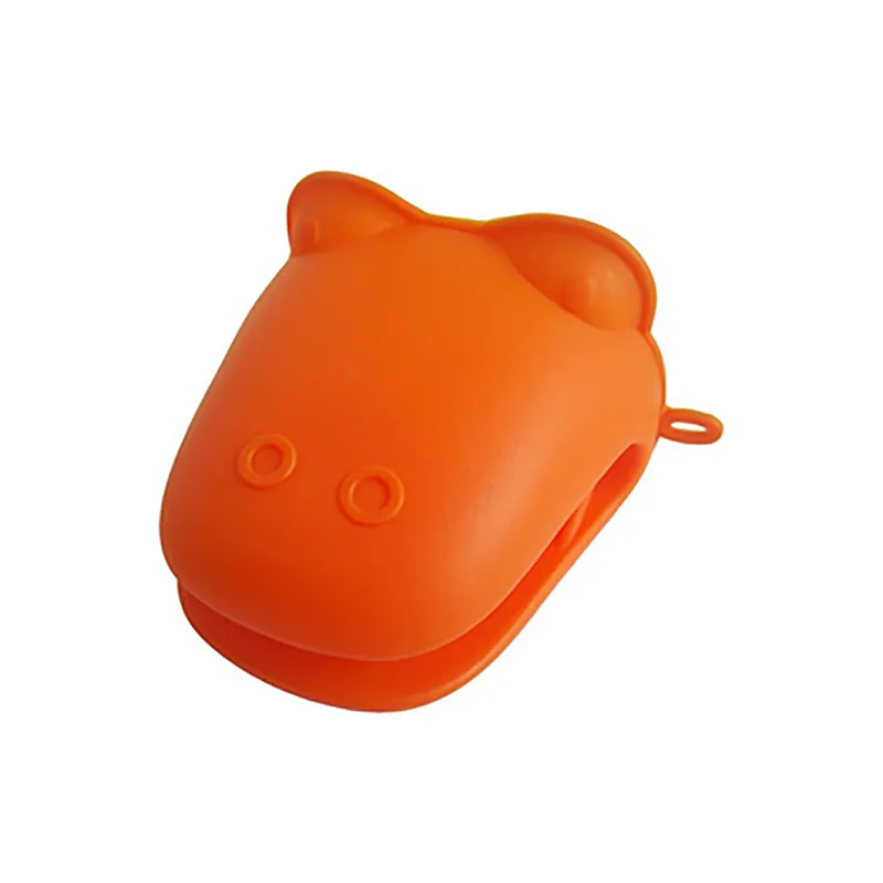 Silicone household kitchenware cooking heat resistant glove double
