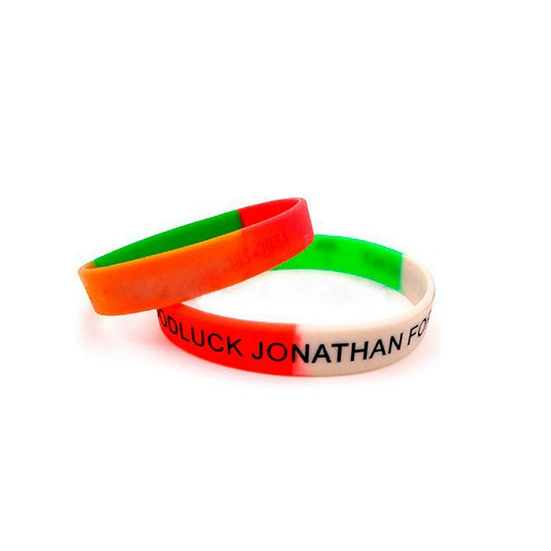 High quality debossed and embossed silicone hand bands