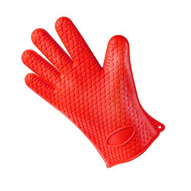 BBQ Silicone Anti Scald Gloves Kitchen Heat Resistant Silicone Gloves