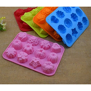 Flower Shaped Silicone Mold For Making Ice Cream Jelly Pudding Dessert