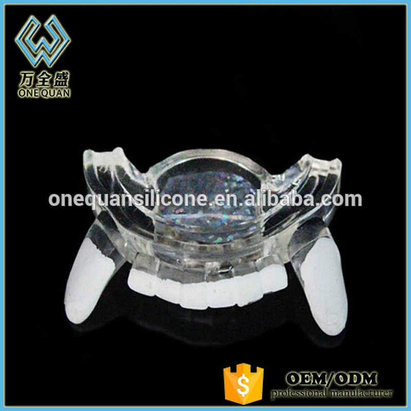 Halloween Prop Transparent Led Flash Tooth Braces