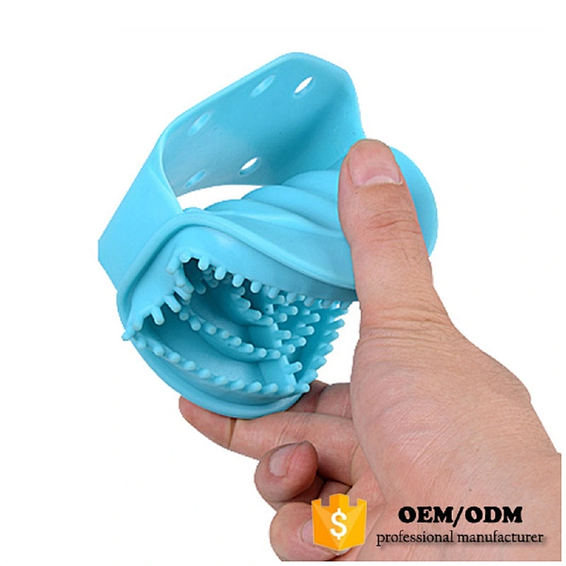 Handy Vibrating Head Massager Silicone Head Washing Brush
