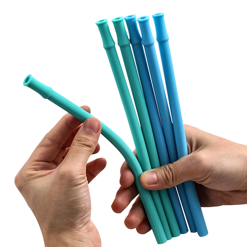 Hot selling wholesale silicone straws travel flexible Of Low Price