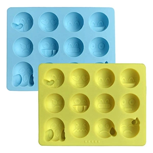 Emoji Emotion Shaped Candy Making Molds Cute Silicone Baking Mould Ice Cube Tray