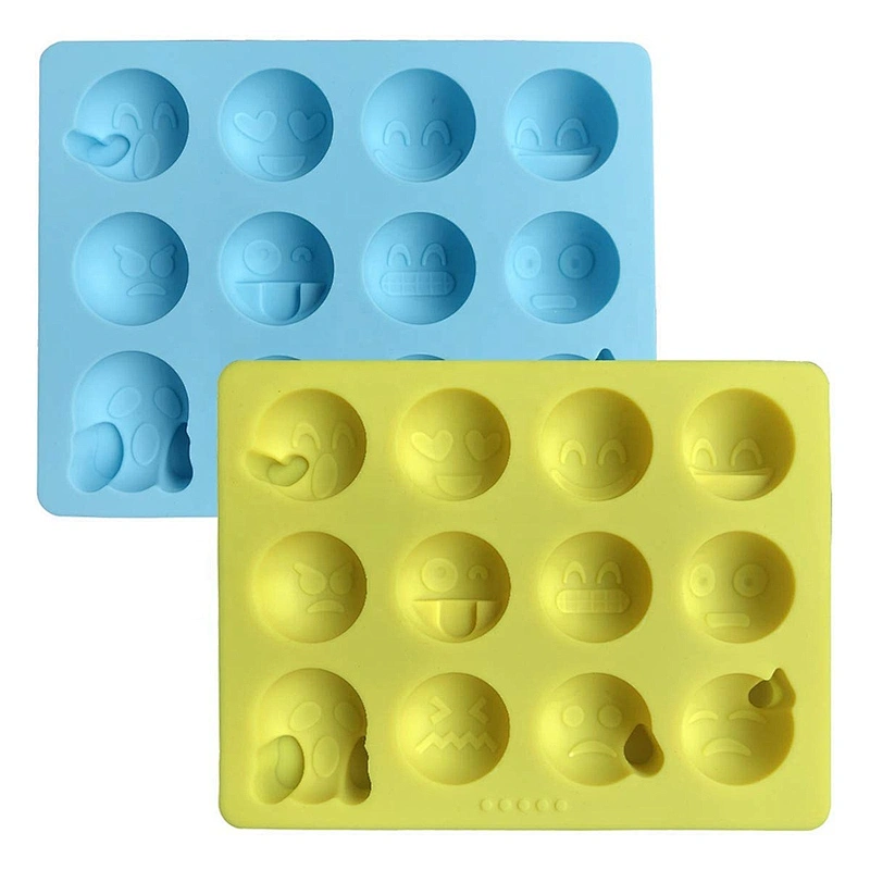 Emoji Emotion Shaped Candy Making Molds Cute Silicone Baking Mould Ice Cube Tray