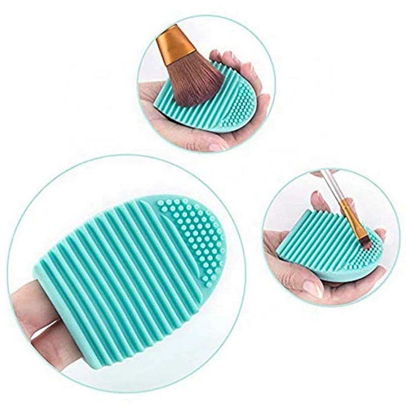 Cleaning Silicone Glove Brush Egg Makeup Brush Washing Scrubber Board Cosmetic Clean Tools
