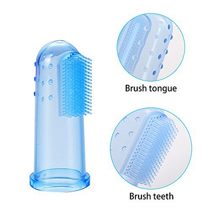 Hot Sale Educational Training  Soft Baby Finger Toothbrush For Baby