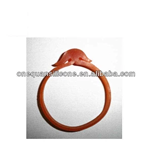 cheap durable anchor shape brown rubber band