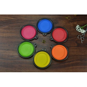 2019 high quality Animal food storage new silicone foldable pet bowl