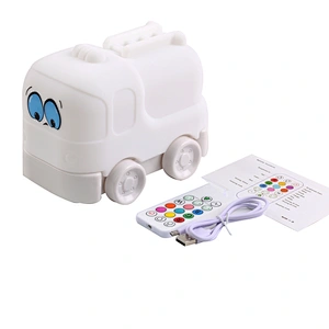 Color Changing LED Night Light for Kids Silicone Car Lamp with Touch Sensor