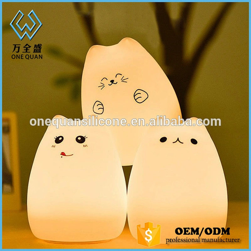 Silicone Toy Soft Cover Kids Night Light LED  Night Light  Lamp Colorful Lighting