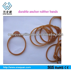 cheap durable anchor shape brown rubber band