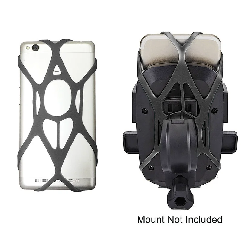 10.6X6 cm Silicone Elastic Rubber Slap Phone Band Cell Phone Holder