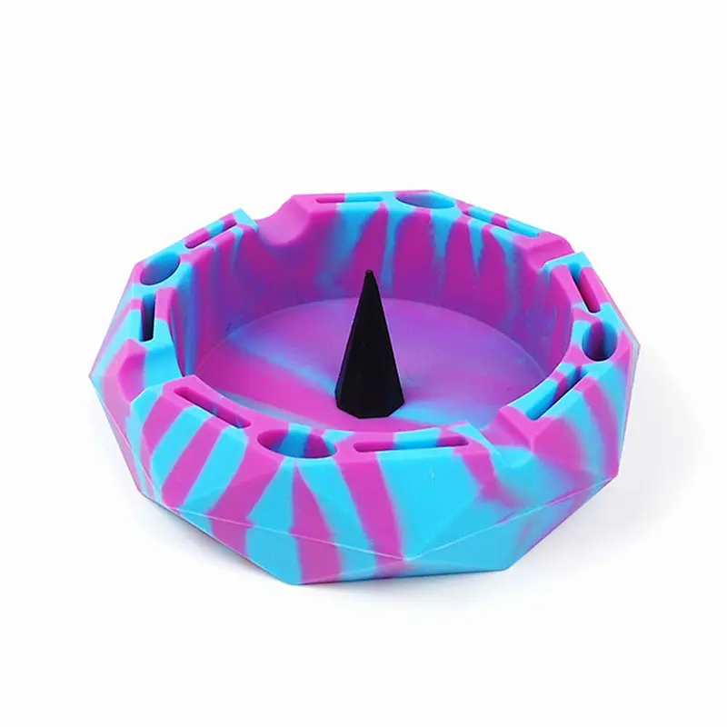 128x128x32 mm Silicone Ashtray Eco-friendly Portable Unbreakable Luxury Outdoor Man Ashtray