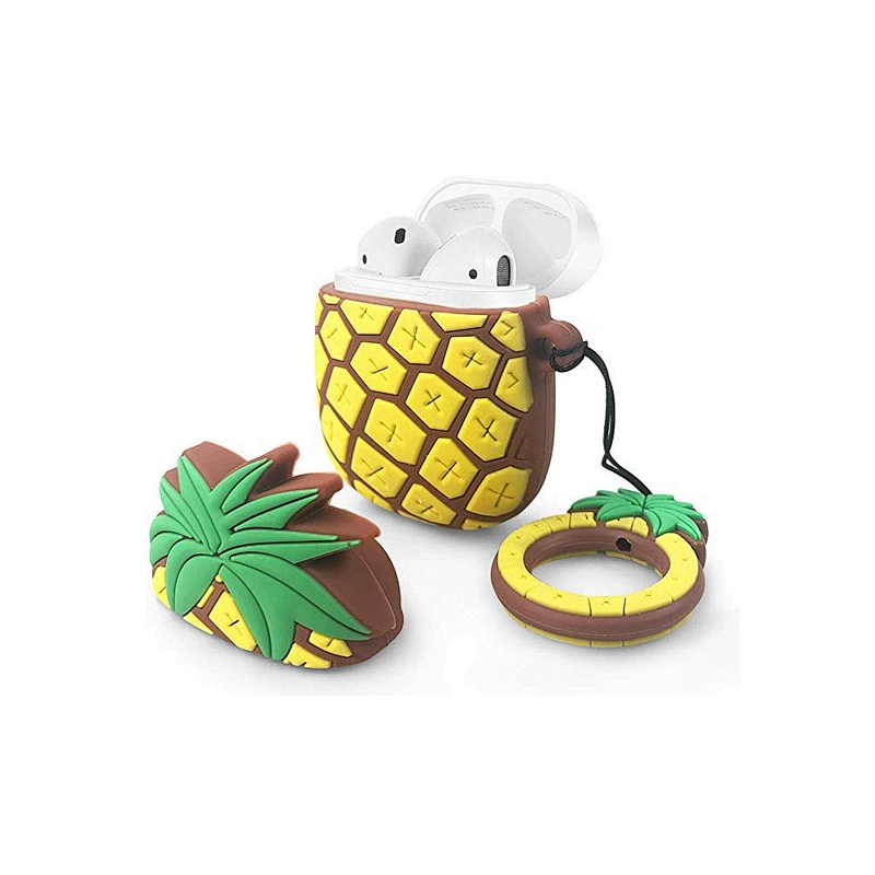Pineapple Silicone Earbud Case  Cute Case Cover for Airpods