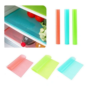 Can Be Cut Table Mat Cabinet Mat Antifouling Refrigerator Mat 4 Pieces