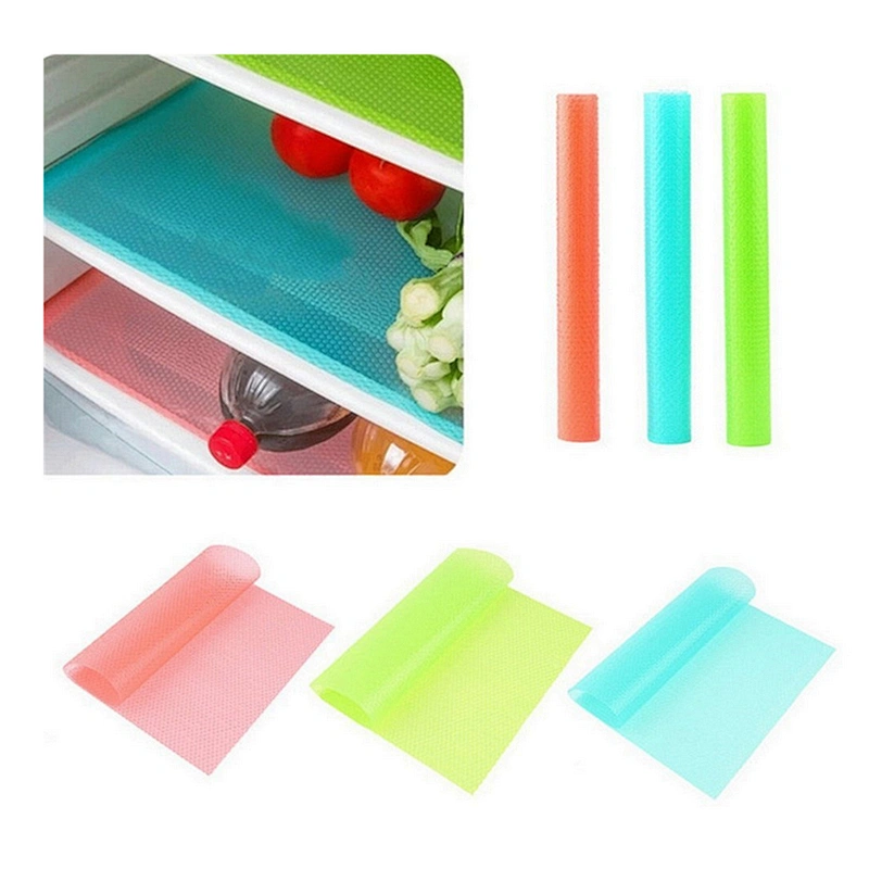 Can Be Cut Table Mat Cabinet Mat Antifouling Refrigerator Mat 4 Pieces