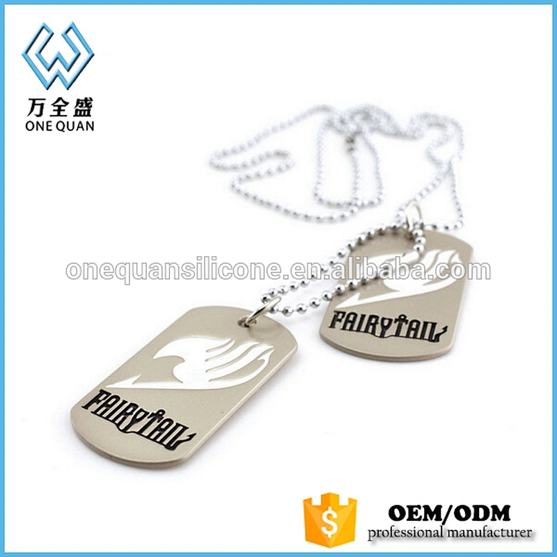 Low Price Metal Brass Blank Pet Dog Tags With Ball Chain