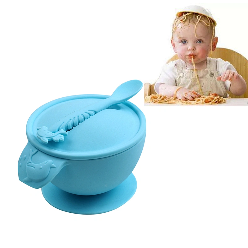 silicone baby suction bowl Baby Feeding Set