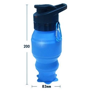530ml silicone water bottle