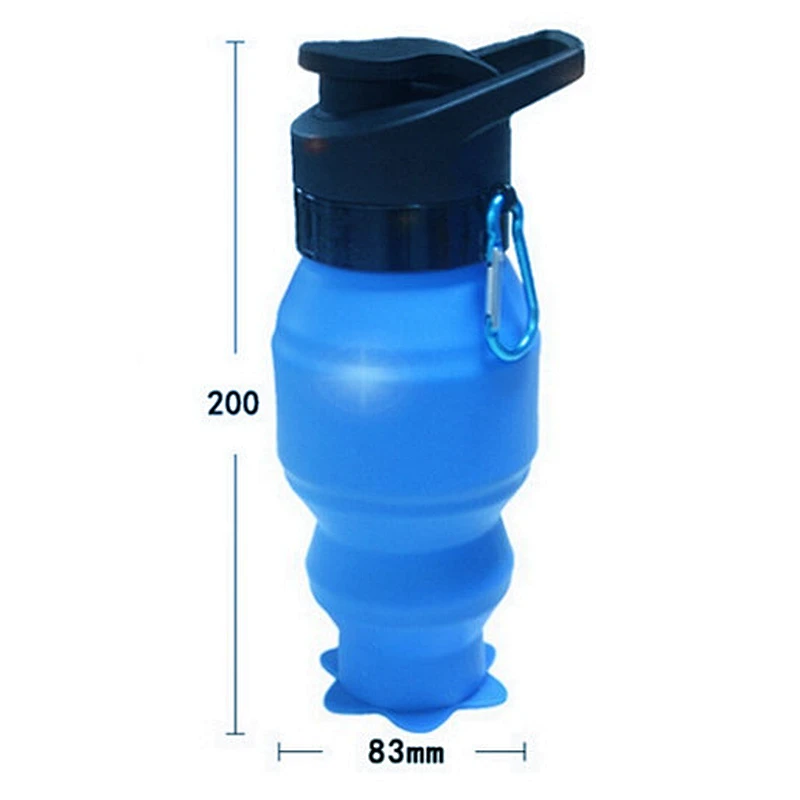530ml silicone water bottle