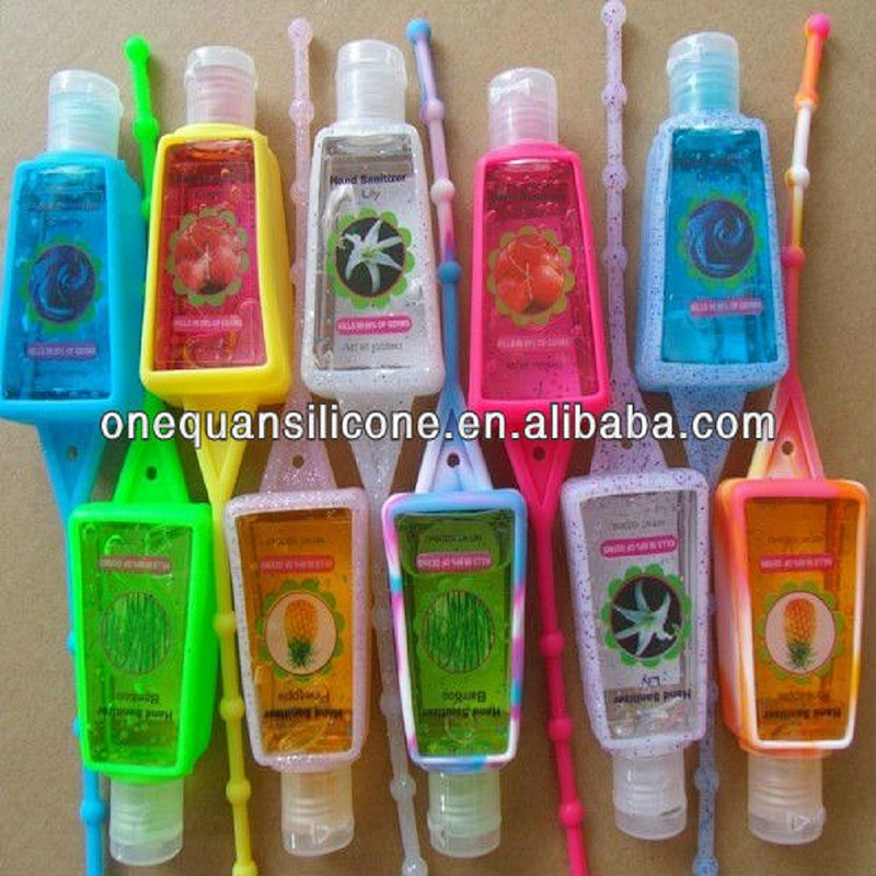 Popular Silicone promotion holder for hand sanitizer / perfume bottle