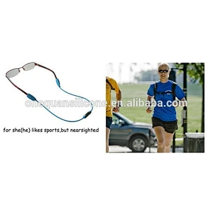 Hot sales cool silicone reading glasses cord with magnetic clasp