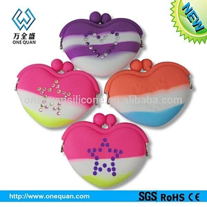2015 factory wholesale cute silicone kids purse kids Bags