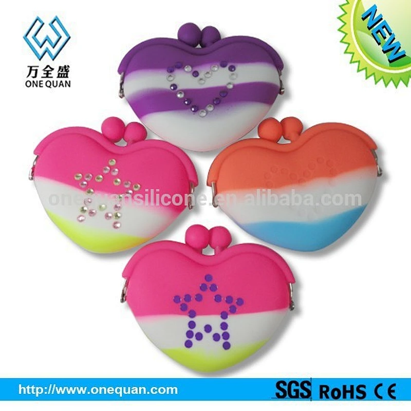 2015 factory wholesale cute silicone kids purse kids Bags