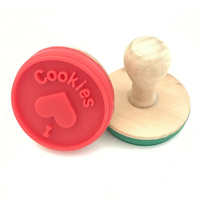 Christmas Heat Resistance Round Stamp Silicone Cookie Cutter Set
