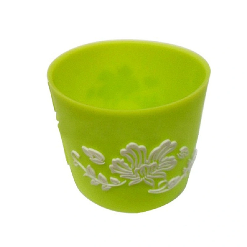 Factory wholesale reusable coffee cup sleeve food-grade silicone cup sleeve