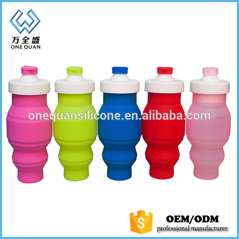 silicone water bottle ,foldable for outdoors