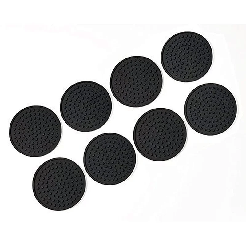 Silicone Anti Skidding Anti Scalding Reusable Attractive Style Cork Desk Coaster for Drink Silicone Round Shape Insulating Mat