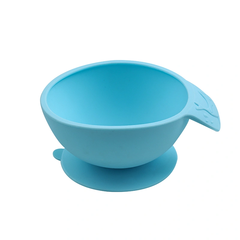 Factory outlet baby bowl with spoon silicone suction and lid silicon for girls