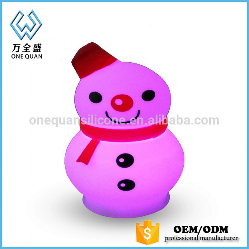 Custom Cute animal shape silicone led night light for child