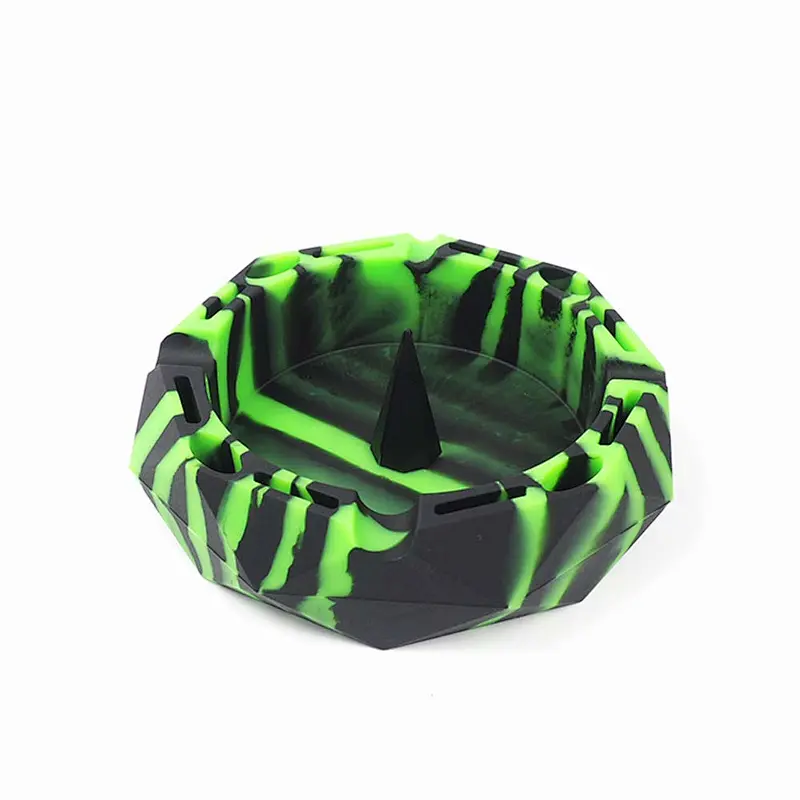 128x128x32 mm Silicone Ashtray Eco-friendly Portable Unbreakable Luxury Outdoor Man Ashtray