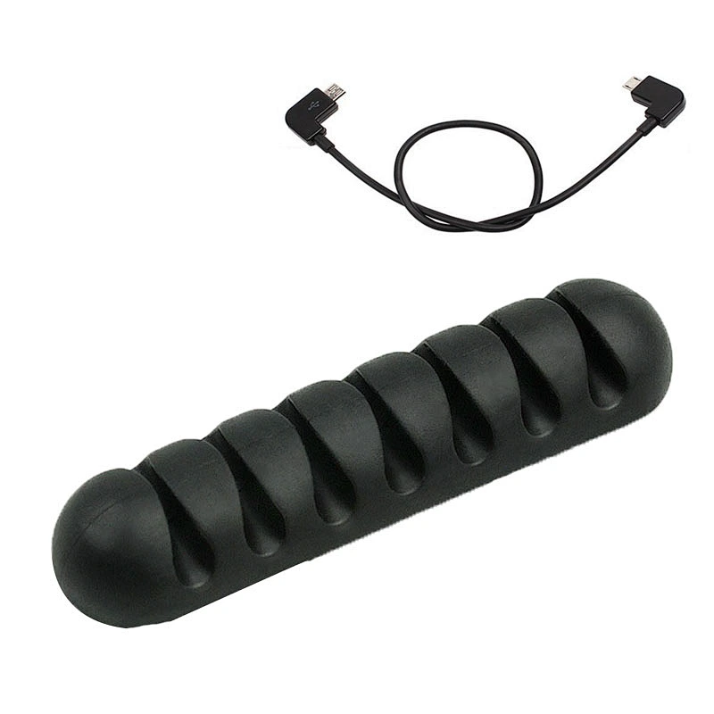 Self-adhesive desk Silicone Cable Clips wire Holder Management
